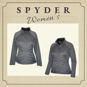 SPYDER Women’s Full Zip Jacket, Mineral, Xtra Large